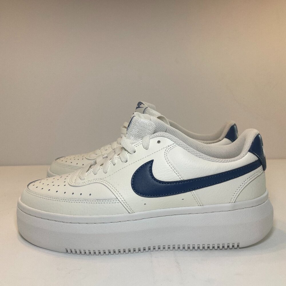 New NIKE Court Vision Alta LTR Sail Diffused Blue Sneakers DM0113 102 Size 11